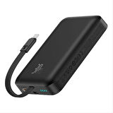 BASEUS MAGSAFE MINI P1002210B113-00 30W 10.000 MAH TYPE-C KABLOLU ŞARJLI POWERBANK ÇIKIŞ:TYPE-C GİRİŞ:TYPE-C SİYAH