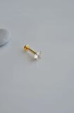 Arkası Düz Çelik Tektaş Tragus Piercing Helix Lob Kıkırdak