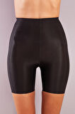 Golshan Girdle Hight Waist Micro Short Corset, İz Yapmayan Görünmez Yüksek Bel Paçalı Siyah Korse