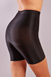 Girdle  Hight Waist Micro Short Corset, Siyah Toparlayıcı Normal Bel  Korse