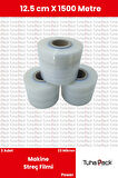 Makine Streç Filmi 12.5cm x 1500m Şeffaf 23 Mikron (3 Adet) - Power Palet Streci