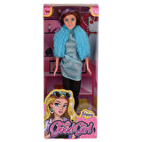 WG-66771  Parlak Drape Elbiseli Bebek 29 cm -Vardem