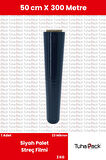Streç Film 50cm X 250m 1 Adet, Siyah, 23 Mikron, 2000 Gr, Dayanıklı Eşya Ve Koli Streci