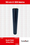 Streç Film 50cm X 300m 1 Adet, Siyah, 23 Mikron, 2500 Gr, Dayanıklı Eşya, Koli ve Palet Streci