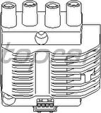 Topran 206637001 755 Ateşleme Bobini Astra F-Corsa B 1.4I 16V-1.6I 16V-Tıgra 1.4 16V-1.6 16V-Vectra B 1.6I 16V