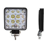 Off Road Kare Led Çalışma Lambası 16 Ledli 12-24V / 48W