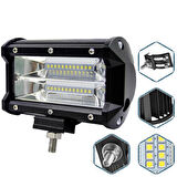 72W Çakar Modlu Beyaz Sarı Off Road Spot Sis Lambası Led Lamba