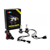 HB4 9006 Rgb Bluetooth Led Xenon Ampul 12v/20W/3000 Lumens (R65)