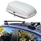 Mercedes Classe A W177 2018 Uyumlu Ara Atkı + Port Bagaj 250 Lt Beyaz