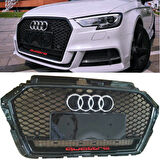 Audi A3 RS3 2016-2020 Quattro Komple Siyah Panjur