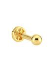 Altın Tragus Top Piercing 14 Ayar Rose