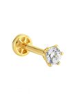 Tektaş Altın Tragus Piercing 14 Ayar Rose