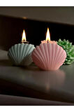 Oyster Soy Candle Medium - İstridye %100 Soya Mumu El Yapımı Vegan Orta Boy