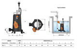 Pedrollo TR 1.1 TRF Parçalayıcı Bıçaklı (Öğütücülü) Foseptik Dalğıç Pompa Trifaze(380V) 23 mss 7.2 m³/h