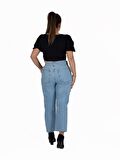 Truva Xxl Büyük Beden Kadın Giyim Moom Jeans Renkli Pn299