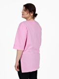 Truva Xxl Büyük Beden Kadın Giyim Oversize Kesim Yırtmaçlı Bluz Renkli Bz974