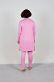Truva Xxl Büyük Beden 3 Lü Pijama Takım Pembe P29289