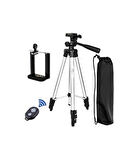 DK-3888 Bluetooth Kumandalı Tripod 32 - 106 CMGri - Siyah