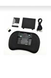 Zhltools Işıklı Mini Klavye Mouse Smart Tv Box Pc Şarjlı Oyuncu Klavye