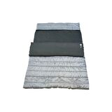 TORO-18 350 GR İÇİ GRİ POLARLI BAŞLIKLI ÇİFT KİŞİLİK UYKU TULUMU GRİ