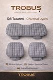 Hyundai Getz 2002-2009 Uyumlu Soft Alkantra Gri 3'lü Oto Koltuk Minder Seti