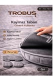 Renault Symbol ve Taliant 2008 ve Sonrası Uyumlu Soft Alkantra Gri 3'lü Oto Koltuk Minder Set