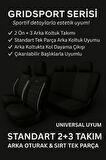 Nissan Primera (Ilk Nesil) 1990–2001 GrindSport Serisi Koltuk Kılıfı Siyah Beyaz Pamuklu Kumaş ve