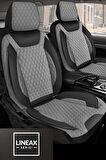 Peugeot 206 1998-2012 Aracınıza Uyumlu Siyah LineaX Serisi Kabartmalı Özel