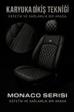 Ford Focus 2011-2014 Sedan – Ticari Araç 2+1 Uyumlu Monaco Serisi Eviza Koltuk Kılıfı – Siyah, Kolay Montaj