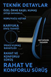 Dacia Sandero 2013-2017 Pulse Serisi Raşel Siyah Mavi Koltuk Kılıfı