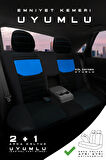 Seat Cordoba (2003 Sonrası) 2003–2009 Pulse Serisi Raşel Siyah Mavi Koltuk Kılıfı