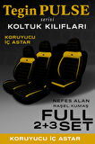 Seat Fura 1981–1986 Pulse Serisi Raşel Siyah Sarı Koltuk Kılıfı