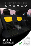 Volksagen Beetle 2012-2016 Pulse Serisi Raşel Siyah Sarı Koltuk Kılıfı