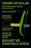 Mitsubishi Space Star (Ilk Nesil) 1998–2005 Pulse Serisi Raşel Siyah Yeşil Koltuk Kılıfı