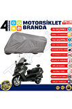 Piaggio X Evo 400 Arka Çanta Uyumlu   Motor Motosiklet Brandası Bağlantı Tokalı 4 Mevsim Su Geçirmez