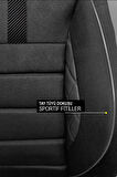 Chevrolet Aveo Sedan 2011-2014 Aracınıza Uyumlu Siyah CarbonEdge Serisi Tay Tüyü