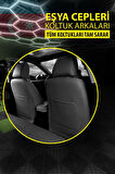 Opel Corsa E Kasa / Hatchback 2015-2019 Uyumlu Kırmızı Gofline Serisi Serisi Dokuma