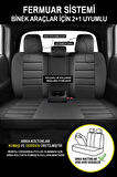 Dacia Duster SUV 2007-2012 Aracınıza Uyumlu JetDrive Deri Koltuk Kılııfı Bej