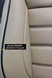 Ford Mondeo Sedan 2001-2007  Aracınıza Uyumlu JetDrive Deri Koltuk Kılııfı Siyah