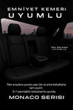 Kia Concord 1987–1995 Monaco Serisi Eviza Siyah Koltuk Kılıfı
