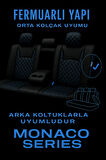 Dacia Duster 2010–2024 Monaco Serisi Eviza Siyah Mavi Koltuk Kılıfı