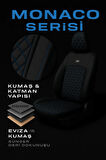 Seat Santana 1984–1990 Monaco Serisi Eviza Siyah Mavi Koltuk Kılıfı