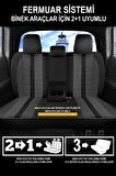 Audi A3 1997-2012 Aracınıza Uyumlu Füme Velür Serisi Deri Kılıf