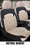Dacia Sandero Hatchback 2007-2012 Aracınıza Uyumlu Meyra Serisi Tay Tüyü Deri Detay Gri