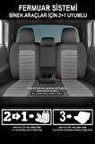 Mitsubishi L200 Pickup 2011-2015 Aracınıza Uyumlu Meyra Serisi Tay Tüyü Deri Detay Siyah