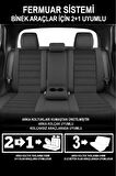 Honda City 2002–2022 Saren Serisi Oto Koltuk Kılıfı 5’li Set – Airbag & Kolçak Uyumlu, 3 Katman, Pike+Lakost+Deri