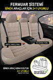 Volkswagen Golf 7 Hatchback 2013-2020  Aracınıza Uyumlu Bej Siyah Safari Serisi Yumuşak Doku