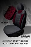 Ayıntap Sport Seri Modüler Oto Koltuk Kılıfı Seti Esnek Uyum Ve Dayanıklı Tasarım Krmz