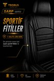 Dacia Duster SUV 2018 Aracınıza Uyumlu Siyah Sarp Serisi Bel Destekli Kılıf