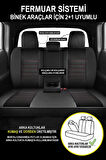 Seat Leon Fr Hatchback 2011  Aracınıza Uyumlu Siyah Kırmızı Sarp Serisi Bel Destekli Kılıf